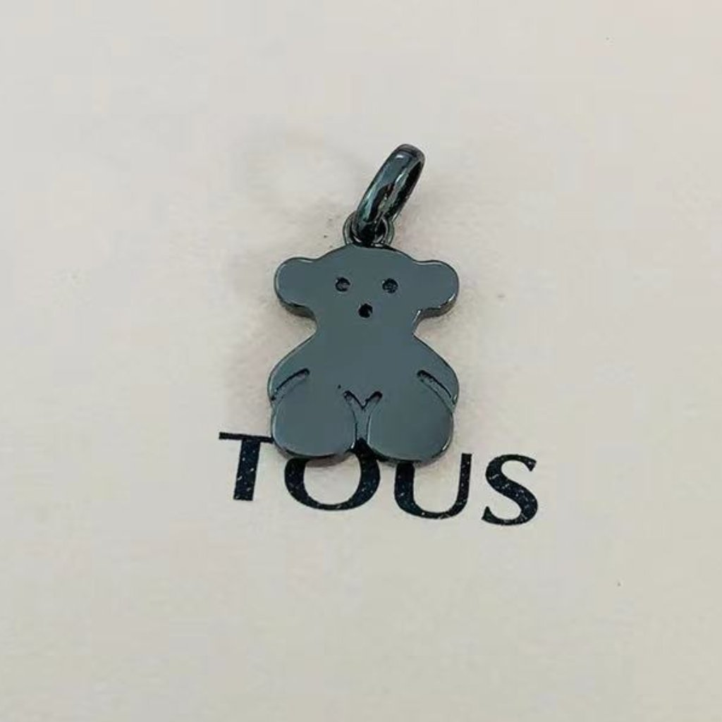 Tous Dark Silver Sweet Dolls Pendant Bear Motif 55$